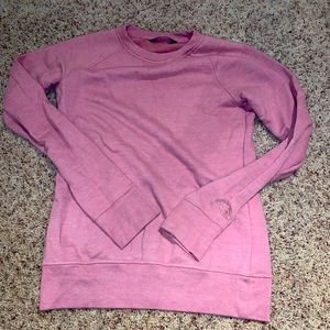 Pink north face sweatshirt